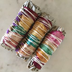 Rainbow Sage | White Sage & Rose Petals